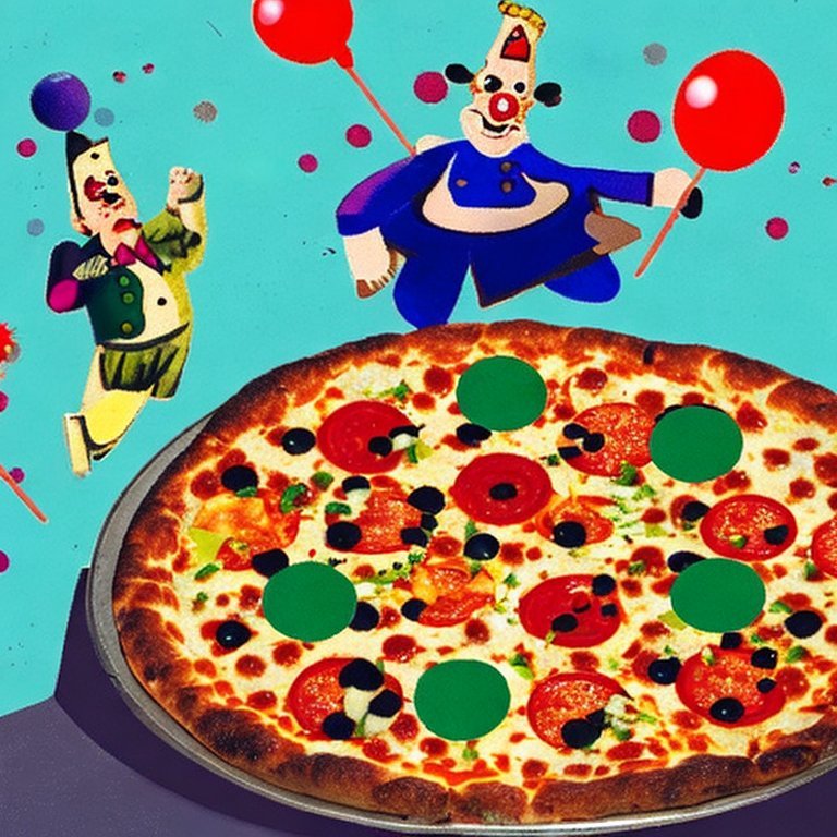 Dancing Clowns on My Pizza: A Whimsical Performance