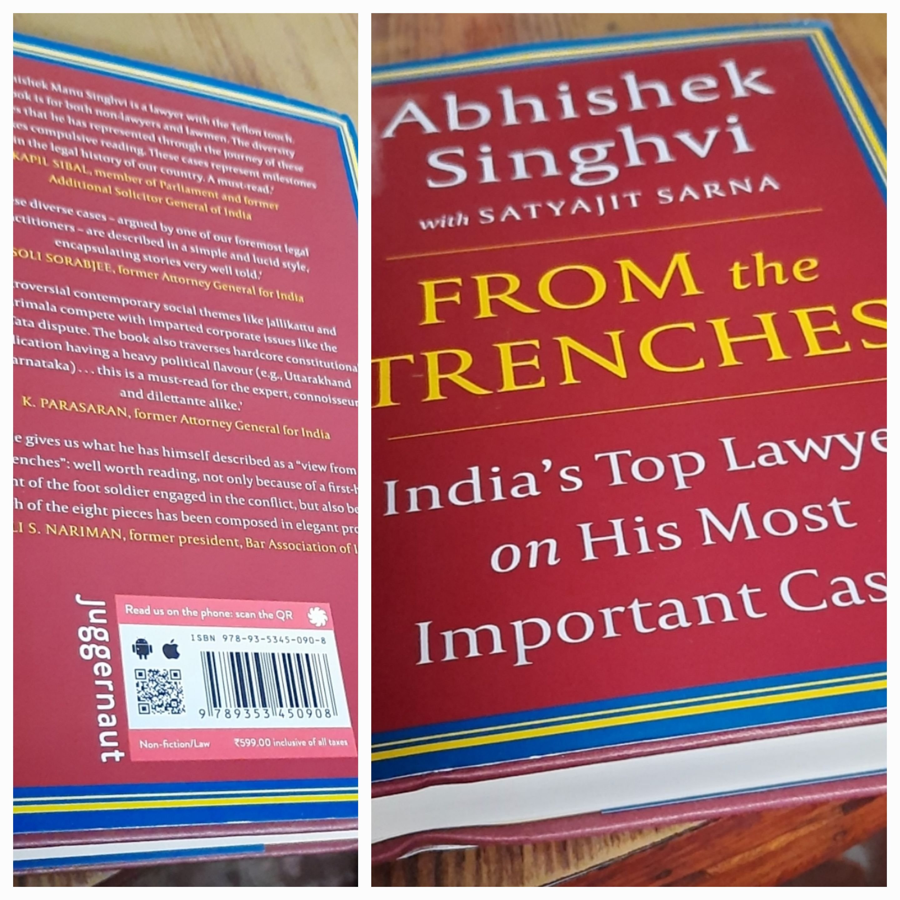 From the Trenches: A Candid Review of Abhishek Singhvi’s Legal Commentary