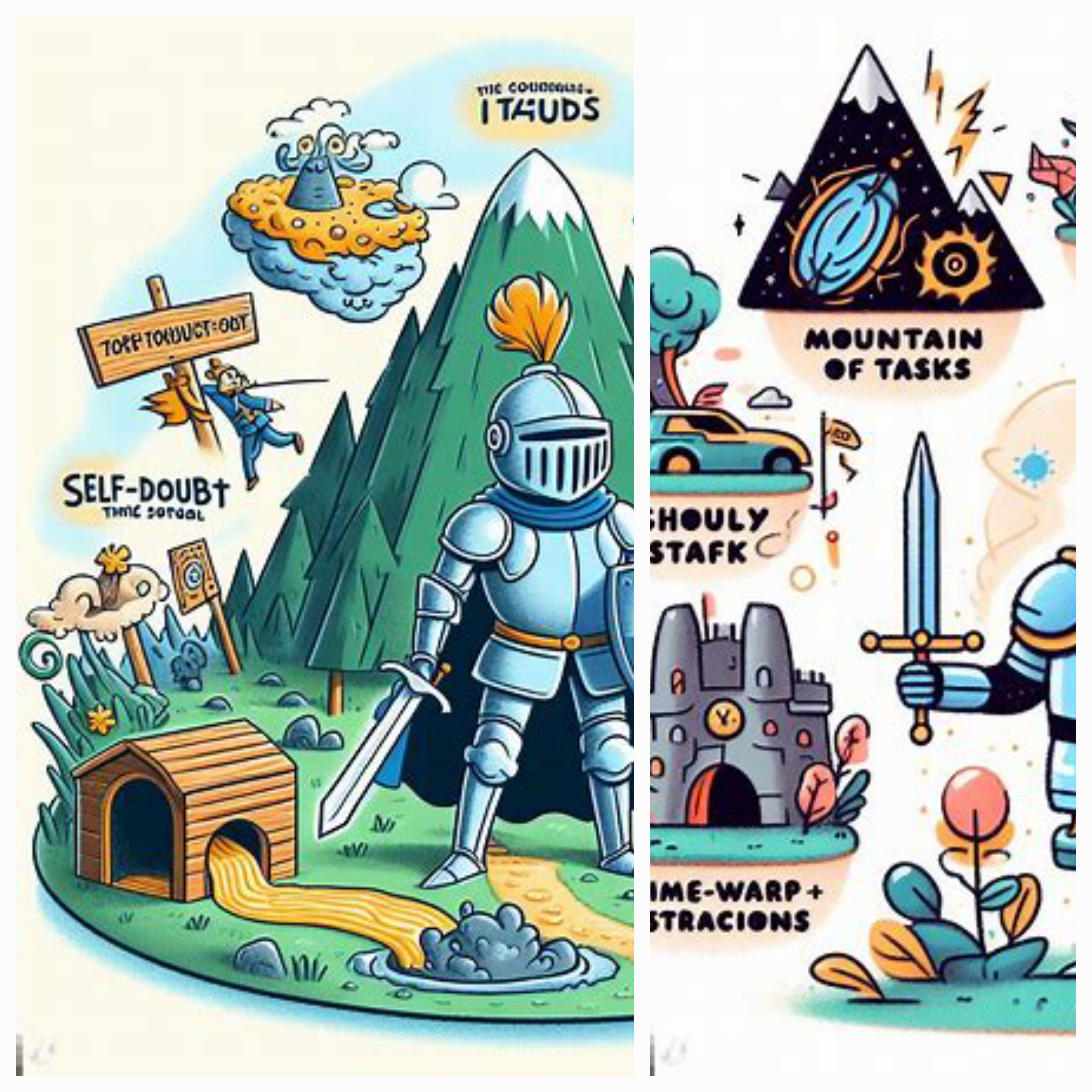 Conquering Procrastiopia: A Comic Quest of Sir Laziness-a-lot