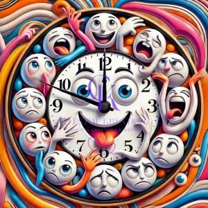 Whimsical Time: A Playful Limerick About a Clock's Emotional Journey