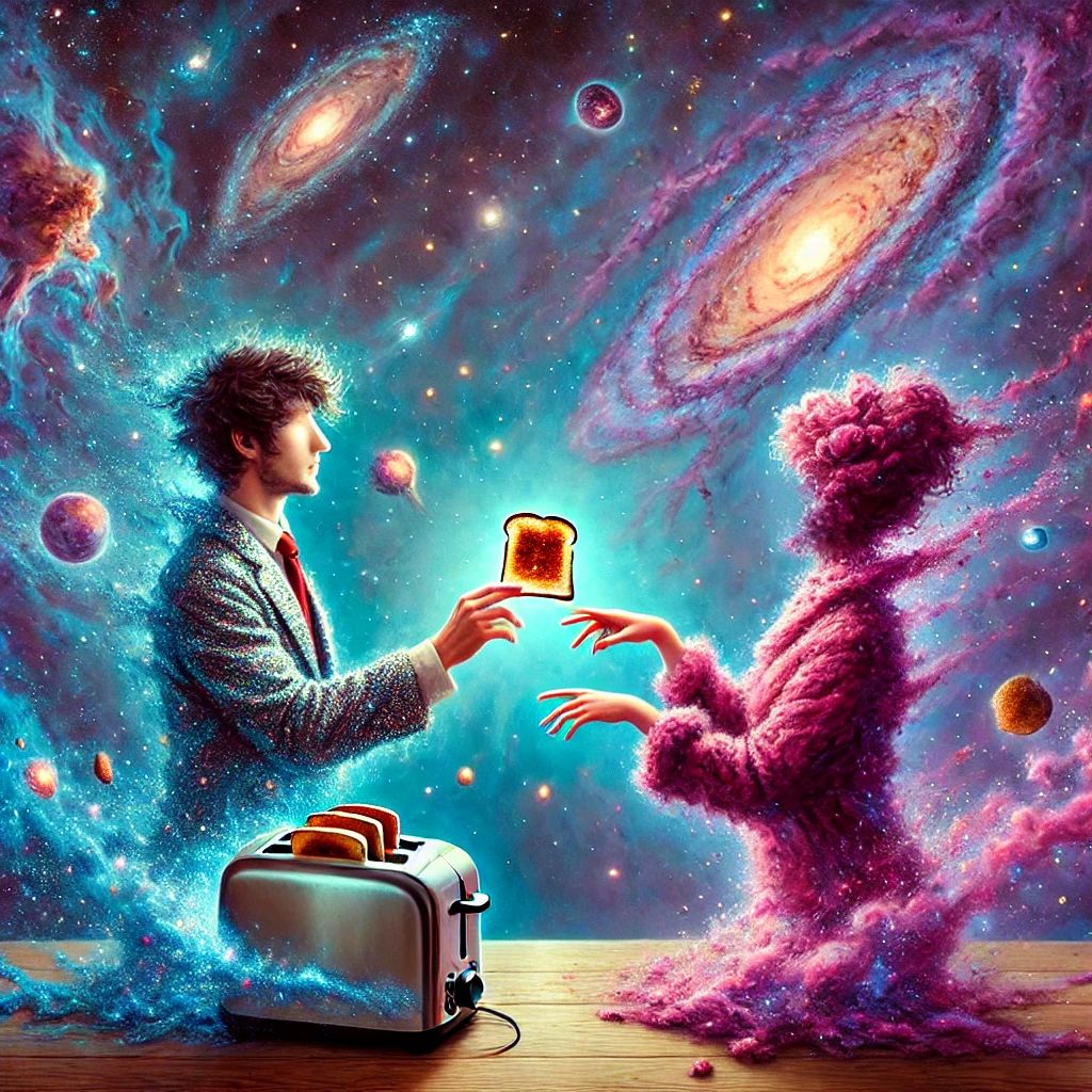 Love in the Fifth Dimension: An Avant-Garde, Surreal Journey with Burnt Toast and Cosmic Chemistry #AvantGarde&nbsp;#Surreal