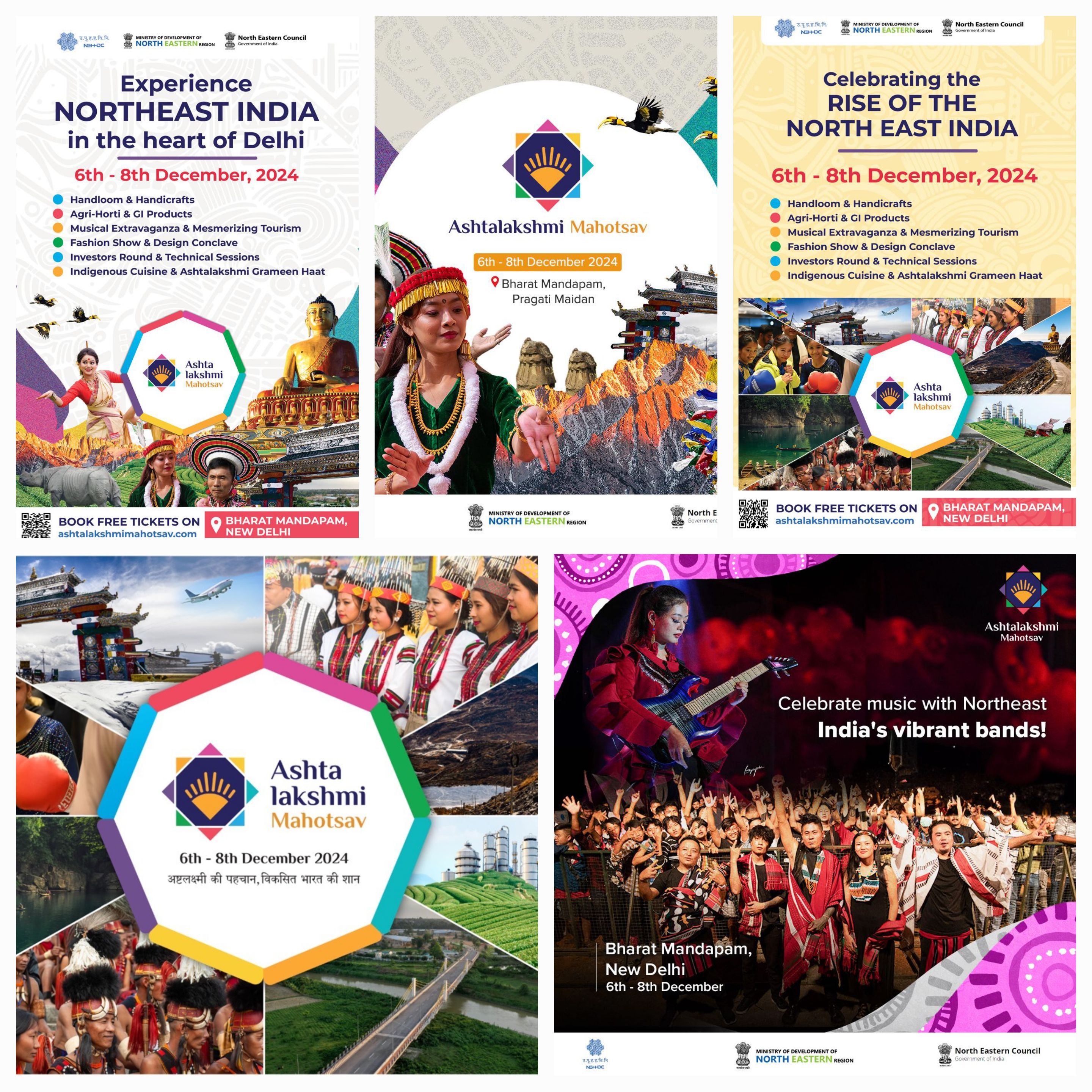 Discover the Vibrant Colors, Textiles, and Traditions of Northeast India at the Ashtalakshmi Mahotsav 2024