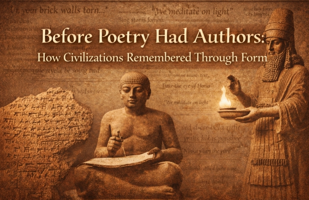 Before Poetry Had Authors: How Civilizations Remembered Through Form