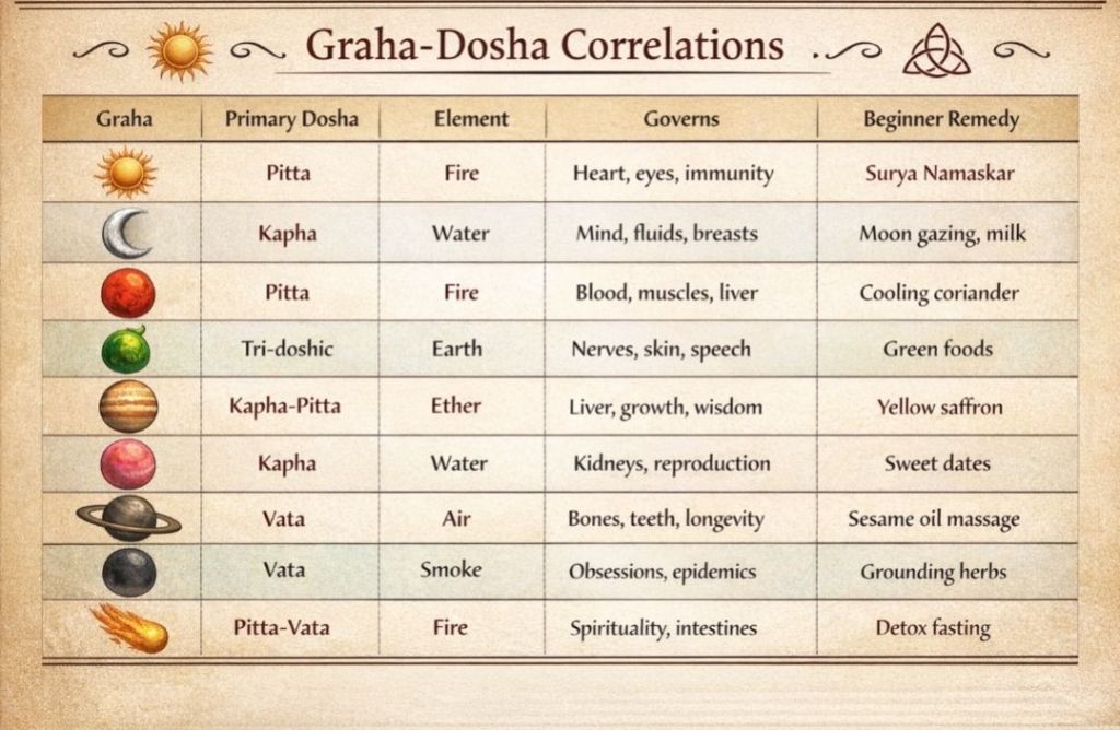 Ayurjyotisha: Where Ayurveda Meets Jyotisha in the Cosmic Science of Health and Healing